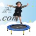Children Kids Portable Foldable Durable Construction Safe Trampoline with Padded Frame Cover Handle HDPML   